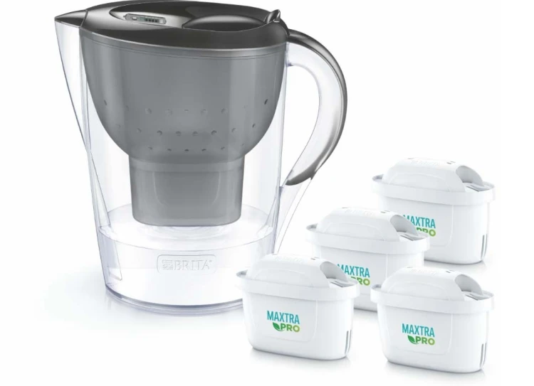 Dzbanek filtrujący Brita Marella+4 wkłady MaxtraPro PP (2,4l; grafitowy)