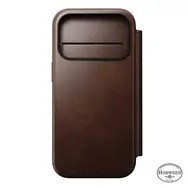 Nomad Modern Leather Folio pokrowiec na telefon komórkowy 16 cm (6.3") Brązowy
