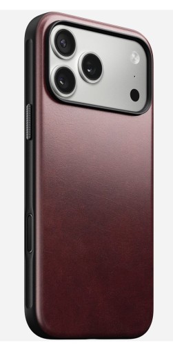 Nomad Modern Leather Case pokrowiec na telefon komórkowy 17,5 cm (6.9") Bordowy
