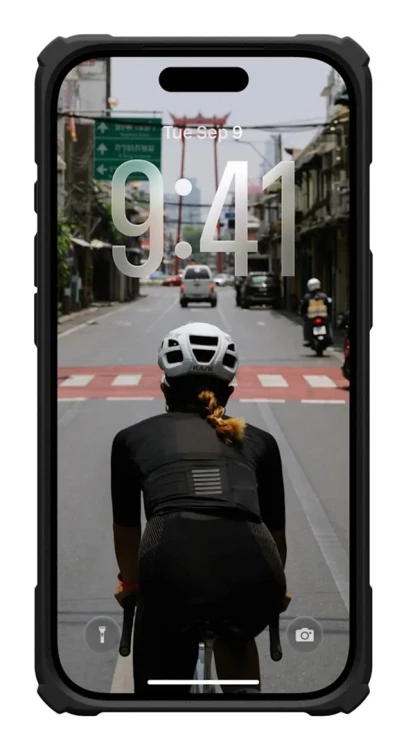 Urban Armor Gear 11452711404G pokrowiec na telefon komórkowy 16 cm (6.3") Czarny, Przezroczysty