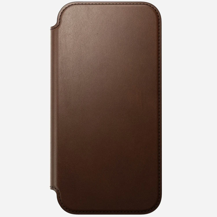 Nomad Modern Leather Folio pokrowiec na telefon komórkowy 17,5 cm (6.9") Brązowy