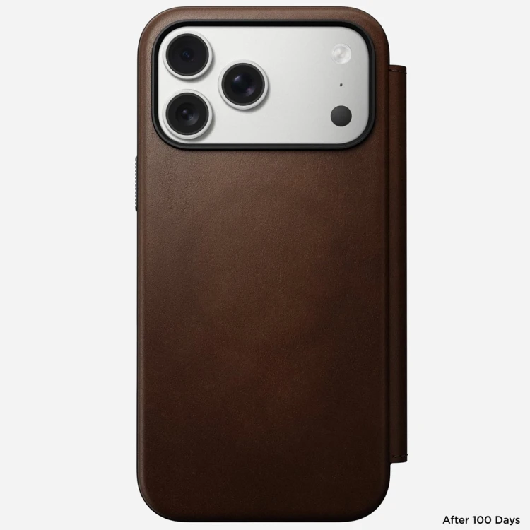 Nomad Modern Leather Folio pokrowiec na telefon komórkowy 17,5 cm (6.9") Brązowy