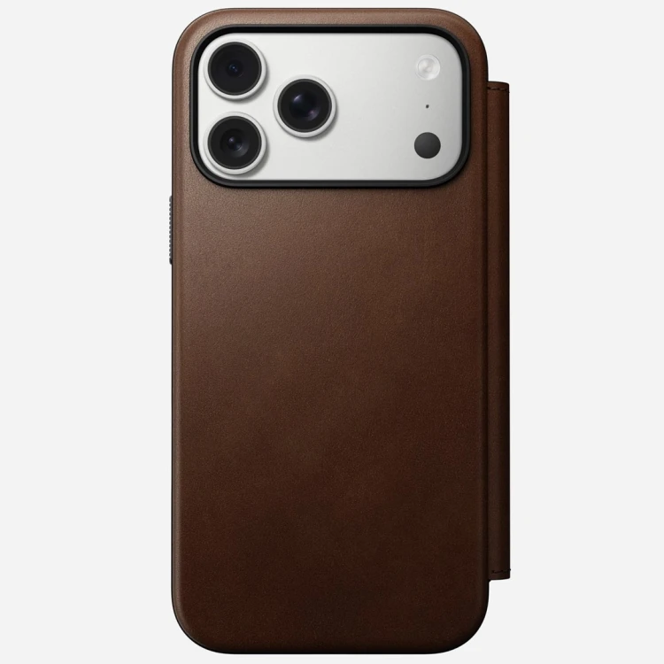 Nomad Modern Leather Folio pokrowiec na telefon komórkowy 17,5 cm (6.9") Brązowy