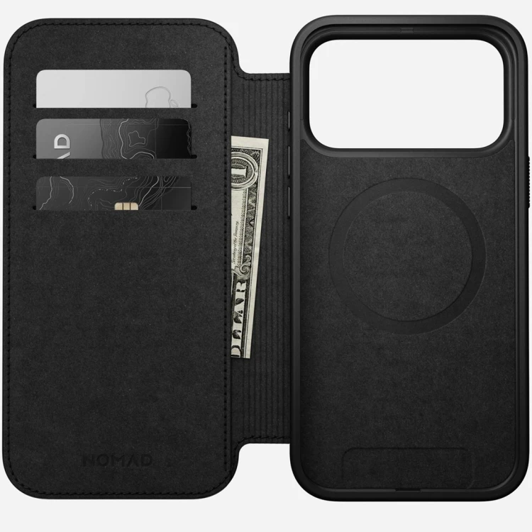 Nomad Modern Leather Folio pokrowiec na telefon komórkowy 17,5 cm (6.9") Opalony/Jasnobrązowy