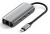 Satechi 4-In-1 USB-C Hub - hub do urządzeń mobilnych USB-C (3x USB-C 3.2 gen2 10Gbps, 2.5 Gigabit Ethernet) (space gray)