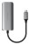 Satechi 4-In-1 USB-C Hub - hub do urządzeń mobilnych USB-C (3x USB-C 3.2 gen2 10Gbps, 2.5 Gigabit Ethernet) (space gray)