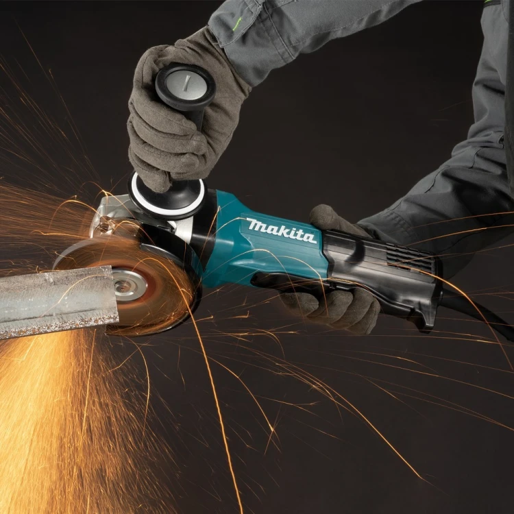 MAKITA SZLIFIERKA KĄT.125mm  GA5093X01 1900W WŁĄCZNIK ŁOPATKOWY, REG.OBR., HAMULEC