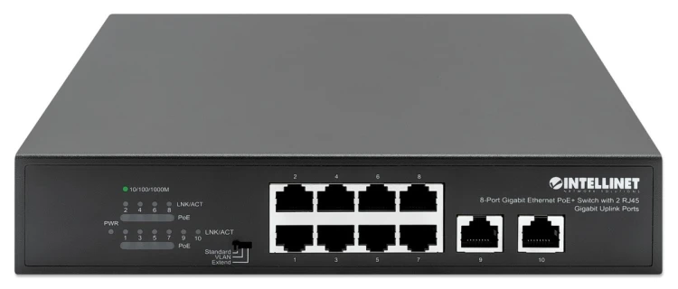 Switch giga 8P poe+ 2P uplink