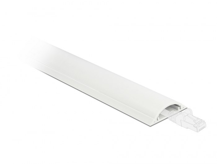 DeLOCK Korytko kablowe 30 x 8 mm - długość 1 m białe