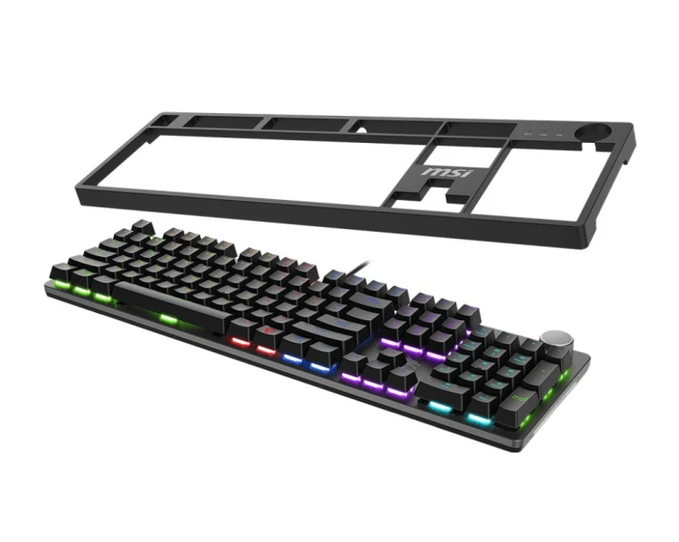 MSI FORGE GK320 RED klawiatura Gaming USB QWERTY Angielski Czarny