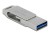 DeLOCK Pendrive USB-C + Typ-A 5 Gbps 128 GB - metalowa obudowa