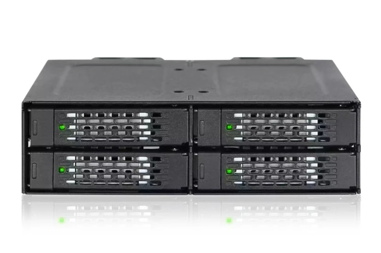 Płyta montażowa IcyDock 4x6.3cm SATAI-III w 1x5.25" HDD/SSD bk