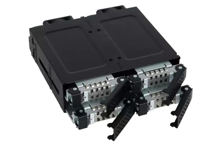 Płyta montażowa IcyDock 4x6.3cm SATAI-III w 1x5.25" HDD/SSD bk