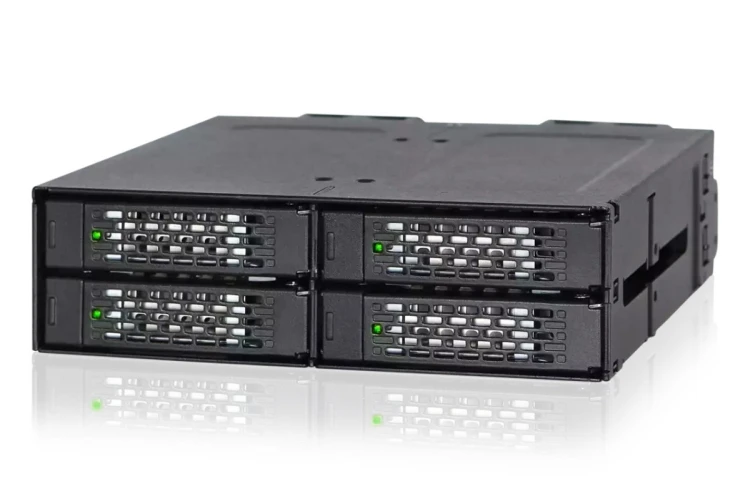 Płyta montażowa IcyDock 4x6.3cm SATAI-III w 1x5.25" HDD/SSD bk