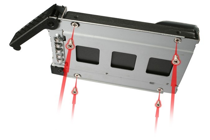 Icy Dock MB991TRAY-B panel drive bay Czarny, Srebrny