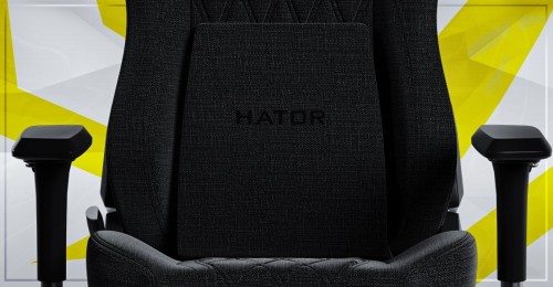 HATOR Darkside 3M Fabric Uniwersalny fotel dla gracza Czarny