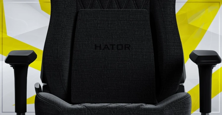 HATOR Darkside 3M Fabric Uniwersalny fotel dla gracza Czarny