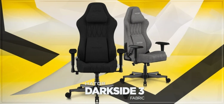 HATOR Darkside 3M Fabric Uniwersalny fotel dla gracza Czarny