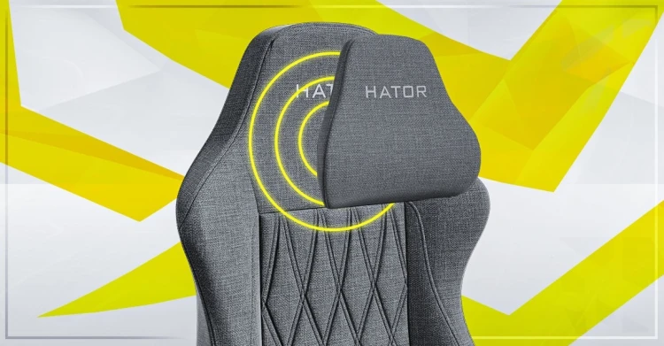 HATOR Darkside 3M Fabric Uniwersalny fotel dla gracza Czarny