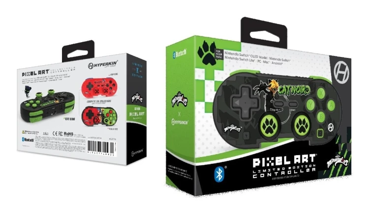 Hyperkin M01328-MTCN kontroler gier Czarny, Zielony Bluetooth Gamepad Android, MAC, Nintendo Switch, Nintendo Switch OLED, PC, iOS