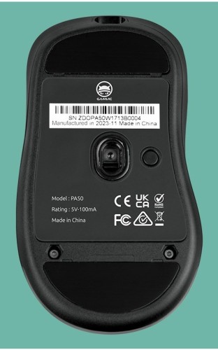 GAMIAC PA50 myszka Gaming Po prawej stronie USB Type-C Optyczny 12400 DPI