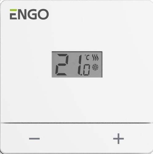 Regulator temperatury ENGO Controls EASY-230W, 230V, biały, dobowy, natynkowy