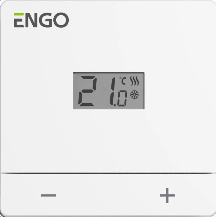 Regulator temperatury ENGO Controls EASY-230W, 230V, biały, dobowy, natynkowy