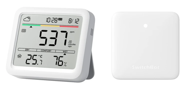 SwitchBot Meter Pro (CO2 Monitor) Biały LCD Bateria