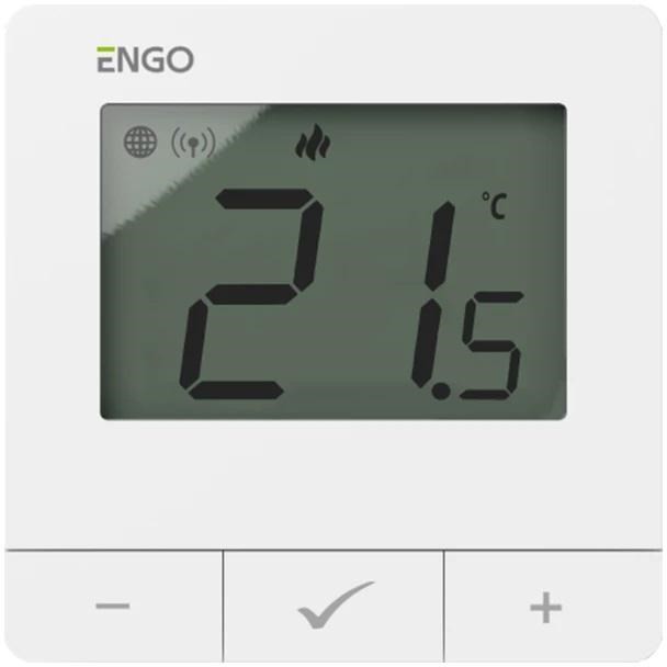 Regulator temperatury ENGO Controls E25-230W, 230V, biały, Internetowy, natynkowy ZigBee/868MHz