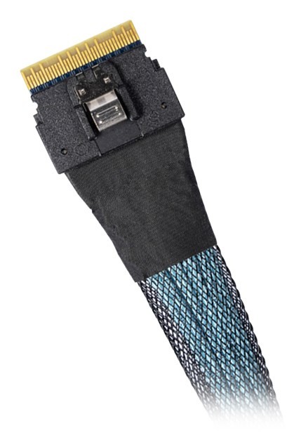 Icy Dock MB406L-B kabel SAS 0,5 m Czarny