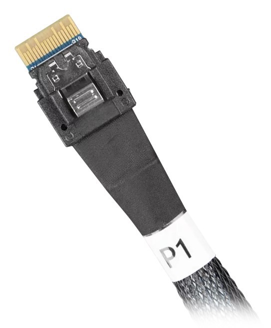 Kabel IcyDock MCIO 8i SFF-TA-1016 do 2x SlimSAS 4i 0,5Metr
