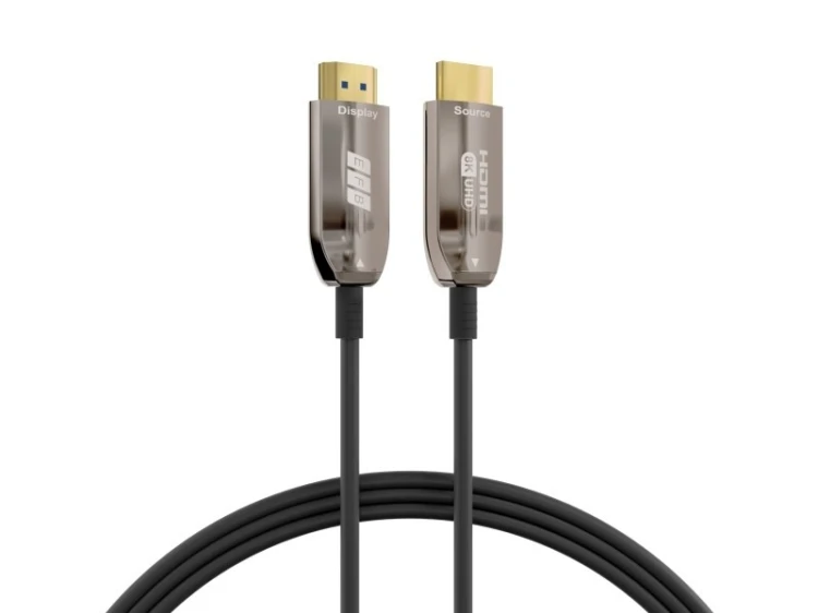 EFB Elektronik HDMI-21-00008 kabel HDMI 30 m HDMI Typu A (Standard) Czarny, Stal nierdzewna