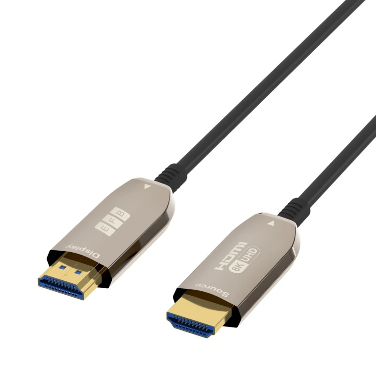EFB Elektronik HDMI-21-00008 kabel HDMI 30 m HDMI Typu A (Standard) Czarny, Stal nierdzewna