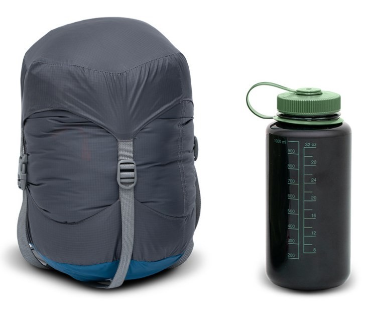 Robens Serac 600 Dorosły Śpiwór pół prostokątny Nylon, Poliester Niebieski