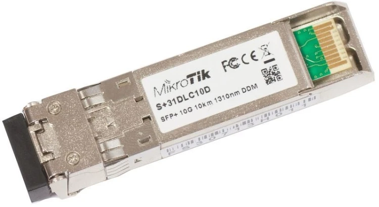 Mikrotik S+31DLC10D moduł przekaźników sieciowych Swiatłowód 10000 Mbit/s SFP+ 1310 nm