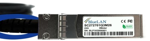 BlueOptics SFP-H25G-CU1M-BL kabel InfiniBand / światłowodowy 1 m SFP28 Czarny