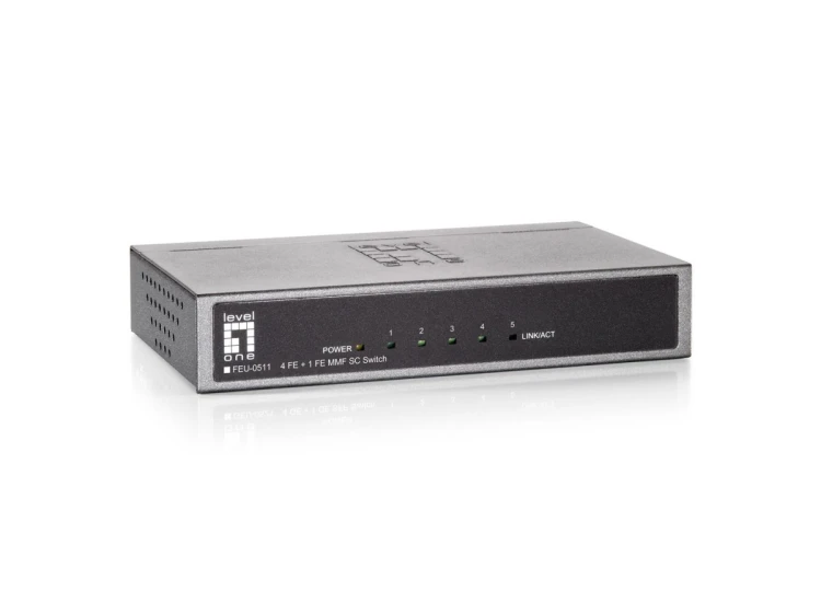 Przełącznik LevelOne FE 5-portowy 1xSC MM 100Mbps