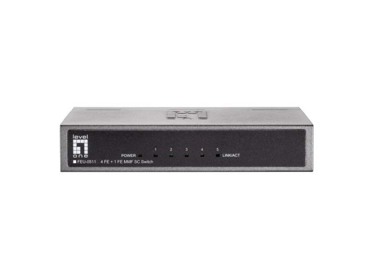 Przełącznik LevelOne FE 5-portowy 1xSC MM 100Mbps