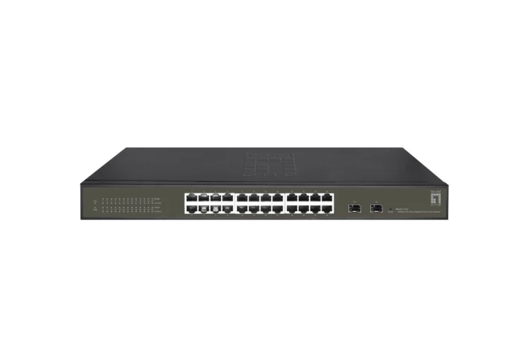 Przełącznik LevelOne Hilbert 26-portowy Gigabit Smart Lite - 24 x Gigabit RJ45 - 2 x Gigabit SFP (GES-2126)