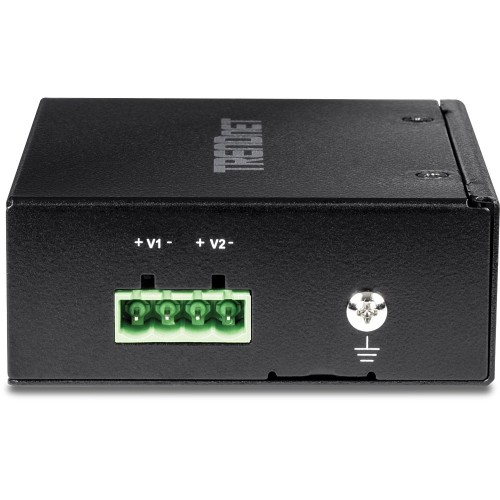 Brama przemysłowa TRENDnet TI-M12 - 100Mb LAN, RS-232, RS-485, Modbus, RS-442 - DC - Możliwość montażu na ścianie / szynie DIN - Zgodny z TAA