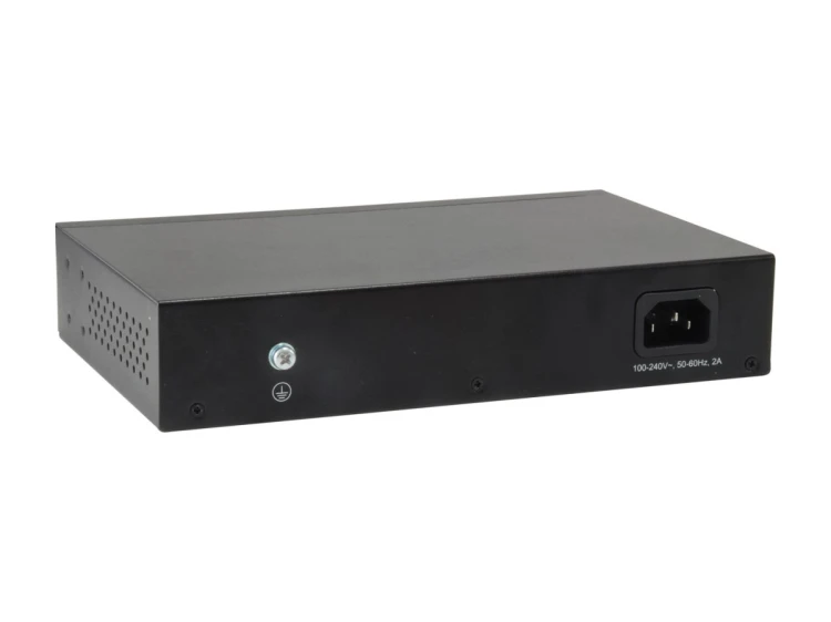 Przełącznik LevelOne GEP-1051 - Inteligentny - 8 x 10/100/1000 (PoE+) + 2 x Gigabit SFP - Biurko, Montaż w szafie - PoE+ (70W)