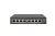 LevelOne Hilbert 8-portowy gigabitowy przełącznik PoE Smart Lite - 802.3at/af PoE - 8 wyjść PoE - Budżet mocy 112,8 W