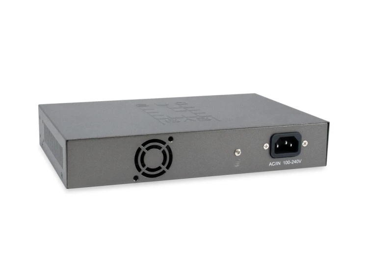 Przełącznik LevelOne GB PoE+ 12-portowy 19" 150W 1Gbps