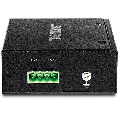 TRENDnet TI-SG104 - Rozgałęźnik PoE (do montażu na szynie DIN) - 95 Watt - Złącza wyjściowe: 1