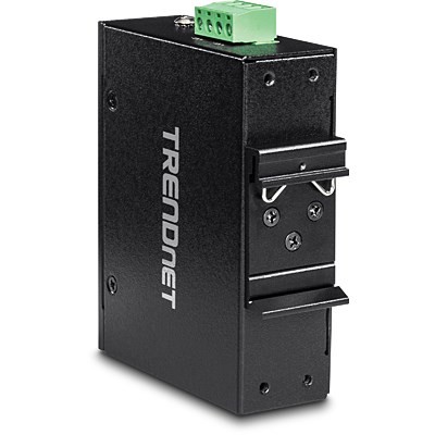 TRENDnet TI-SG104 - Rozgałęźnik PoE (do montażu na szynie DIN) - 95 Watt - Złącza wyjściowe: 1