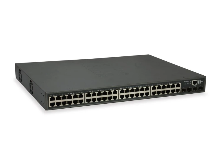 LevelOne GTP-5271 przełącznik sieciowy Zarządzany L3 Gigabit Ethernet (10/100/1000) Obsługa PoE Szary