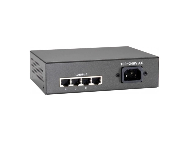 Switch 5-portowy Fast Ethernet PoE+, 4x FE PoE+ (65W) Producent: LEVELONE (FEP-0511)