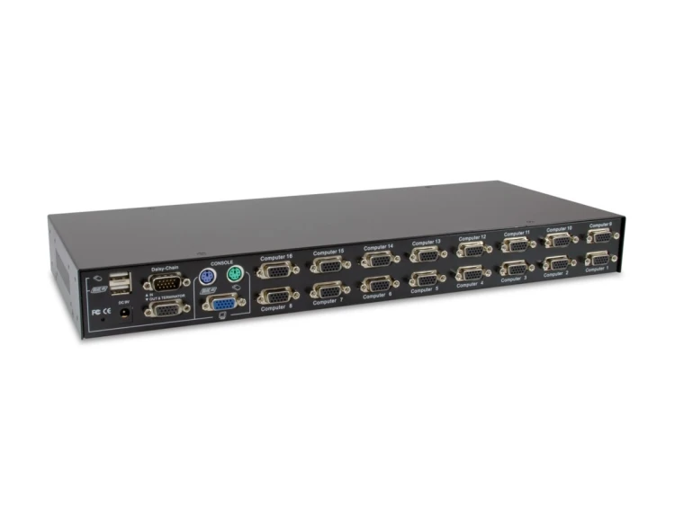 Przełącznik KVM PS/2-USB VGA (16-portowy)