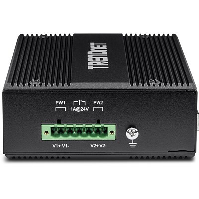Przełącznik TRENDnet TI-UPG62 - Niezarządzalny - 4 x 10/100/1000 (PoE+) + 2 x Gigabit SFP - Możliwość montażu na szynie DIN, Montaż na ścianie - PoE+
