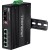 Przełącznik TRENDnet TI-UPG62 - Niezarządzalny - 4 x 10/100/1000 (PoE+) + 2 x Gigabit SFP - Możliwość montażu na szynie DIN, Montaż na ścianie - PoE+